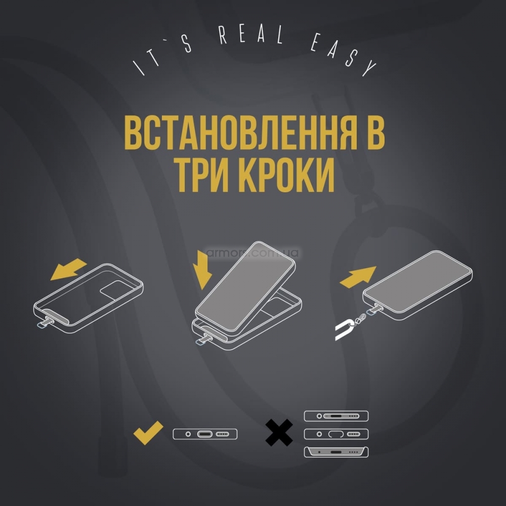 Ремешок для смартфона ArmorStandart Rope Titanium Onyx with Dark holder, ARM76098 4