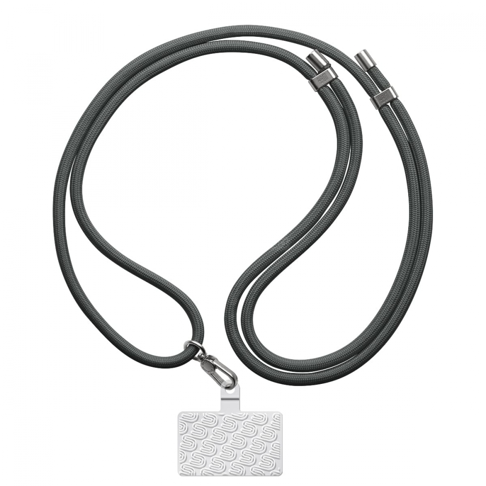 Ремешок для смартфона ArmorStandart Rope Titanium Grey with Clear holder, ARM76099 1