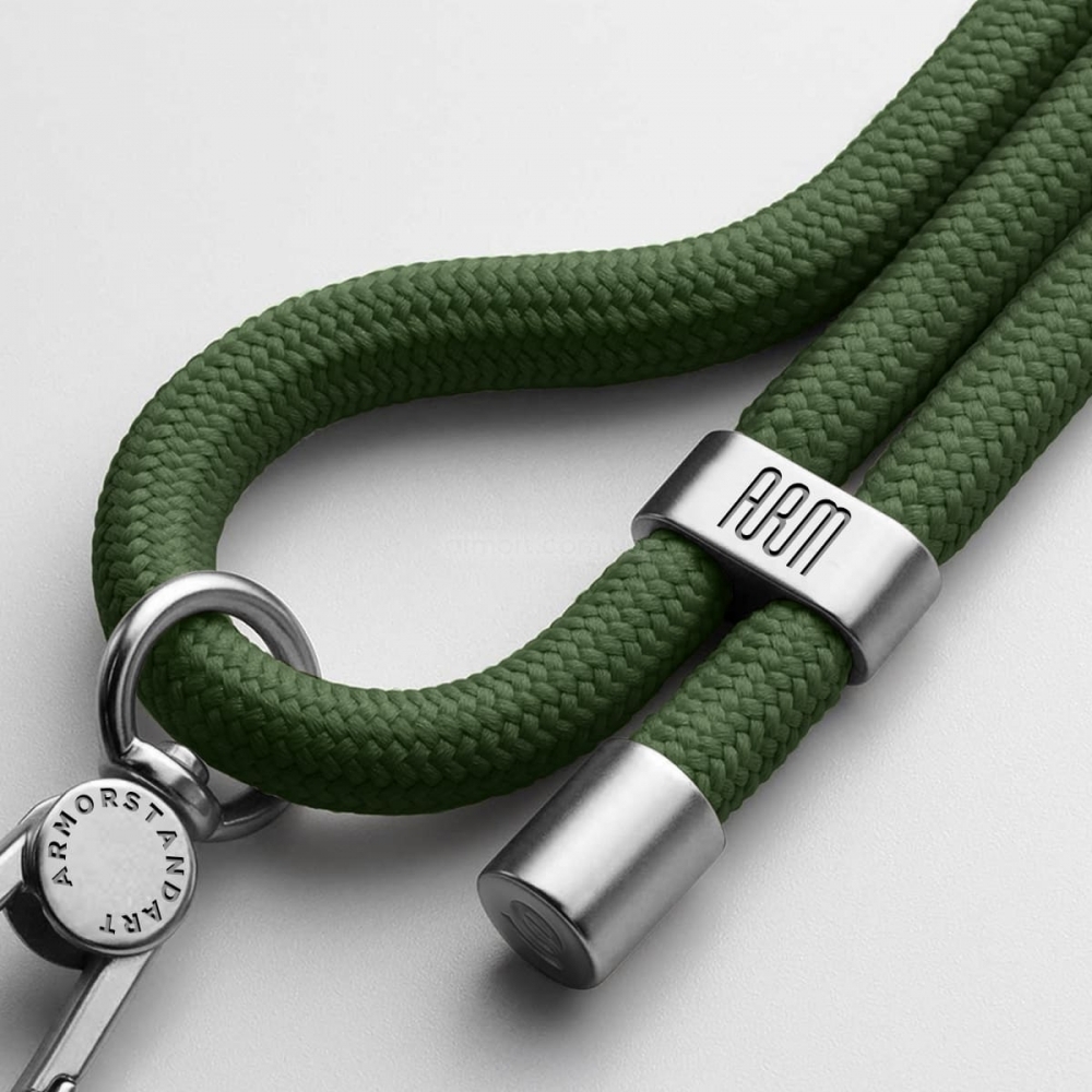 Ремешок для смартфона ArmorStandart Rope Titanium Fern with Clear holder, ARM76102