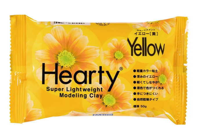 Пластика самозастигаюча Hearty, Жовта, 50 г, Padico