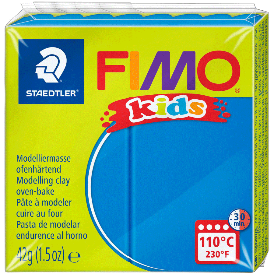 Пластика Fimo kids, синяя, 42 г
