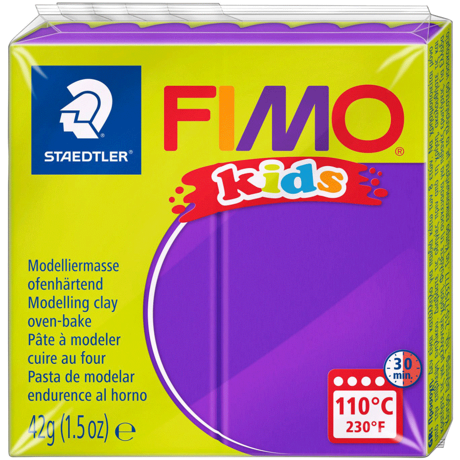 Пластика Fimo kids, фиолетовая, 42 г