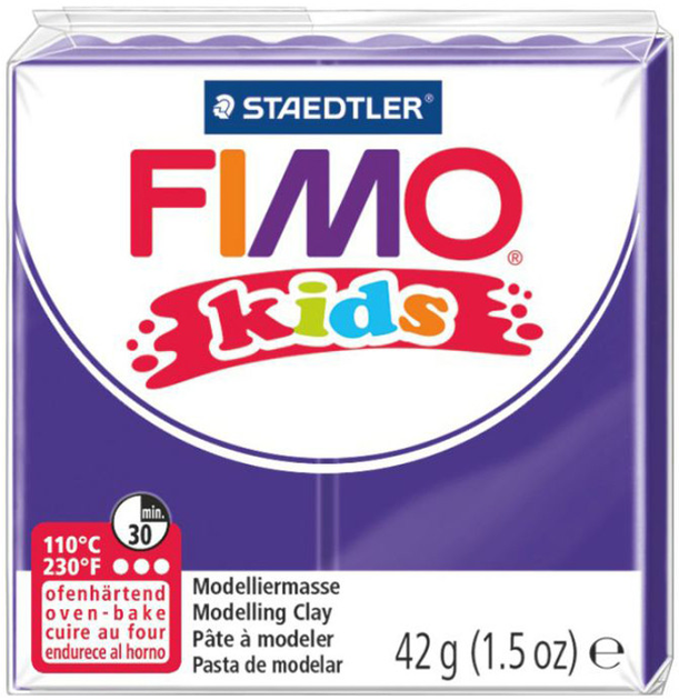 Пластика Fimo kids, фиолетовая, 42 г 1