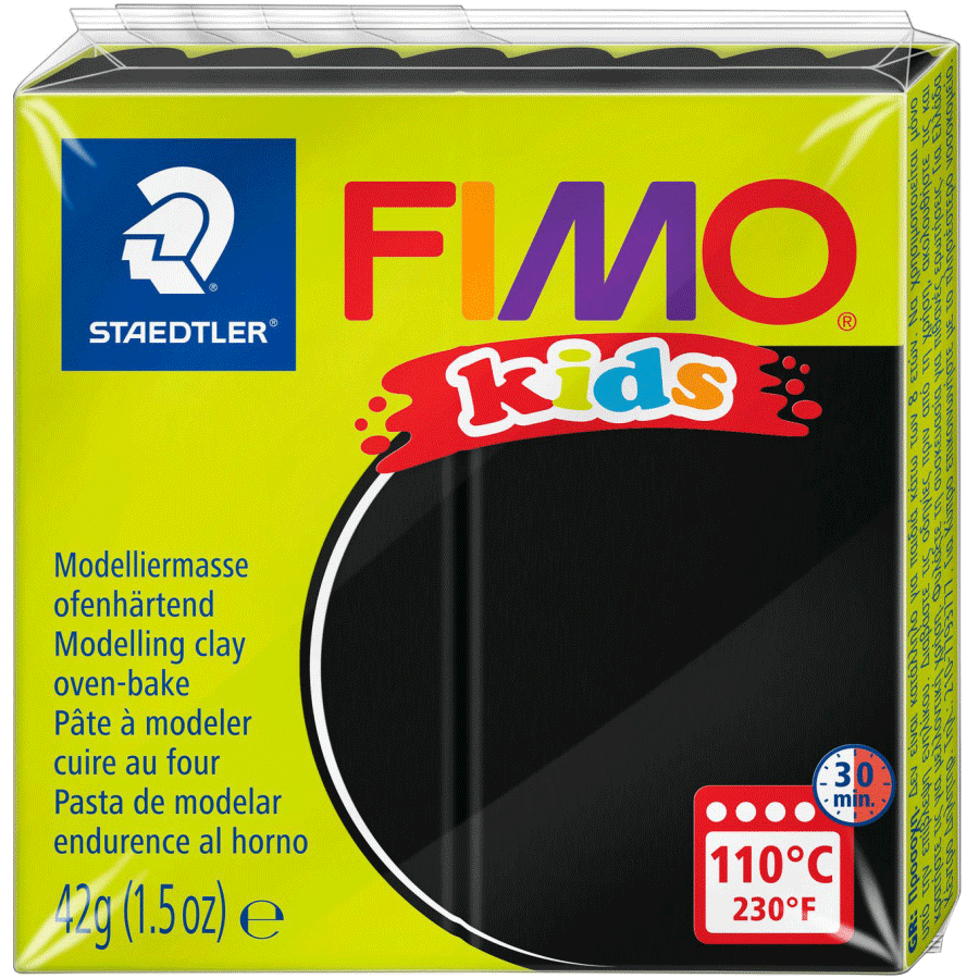 Пластика Fimo kids, черная, 42 г