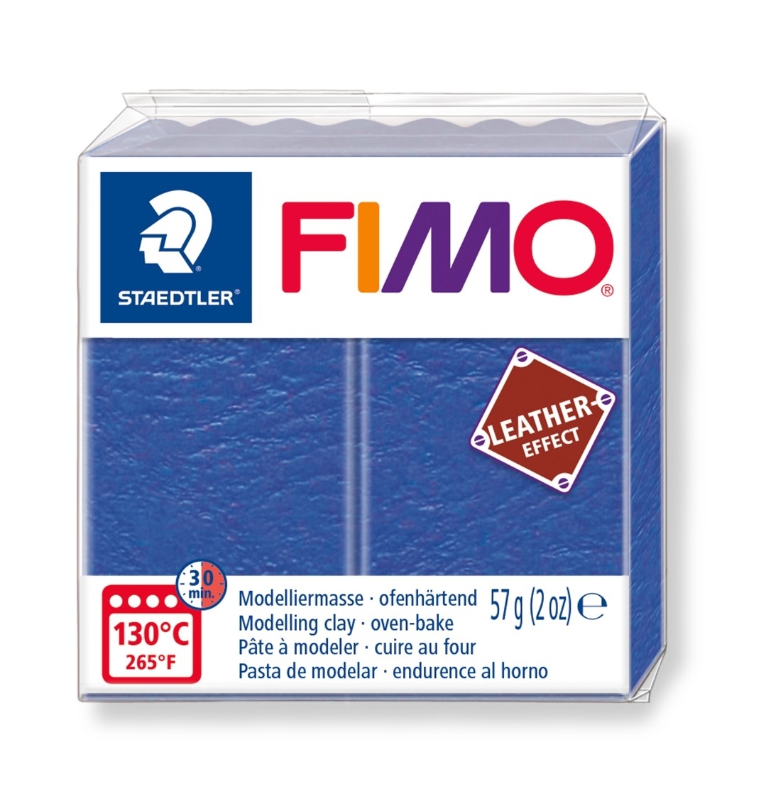Пластика Leather-effect, Индиго, 57 г, Fimo
