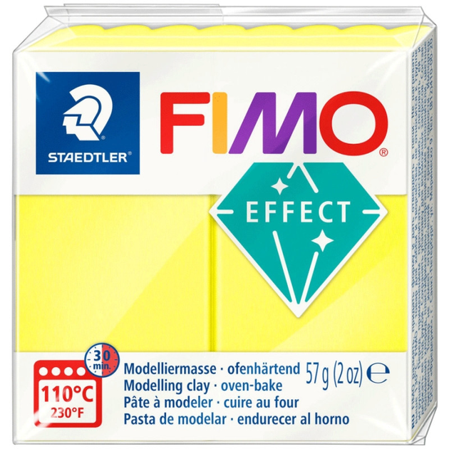 Пластика Effect, Желтая неоновая, 57г, Fimo