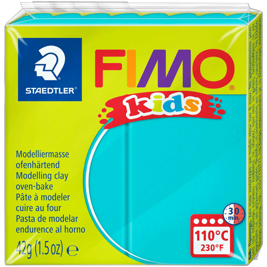 Пластика Fimo kids, изумрудная, 42 г