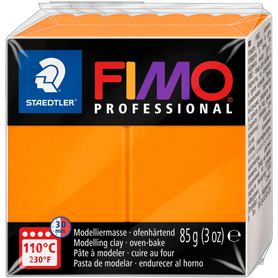 Пластика Professional, оранжева 85гр. Fimo