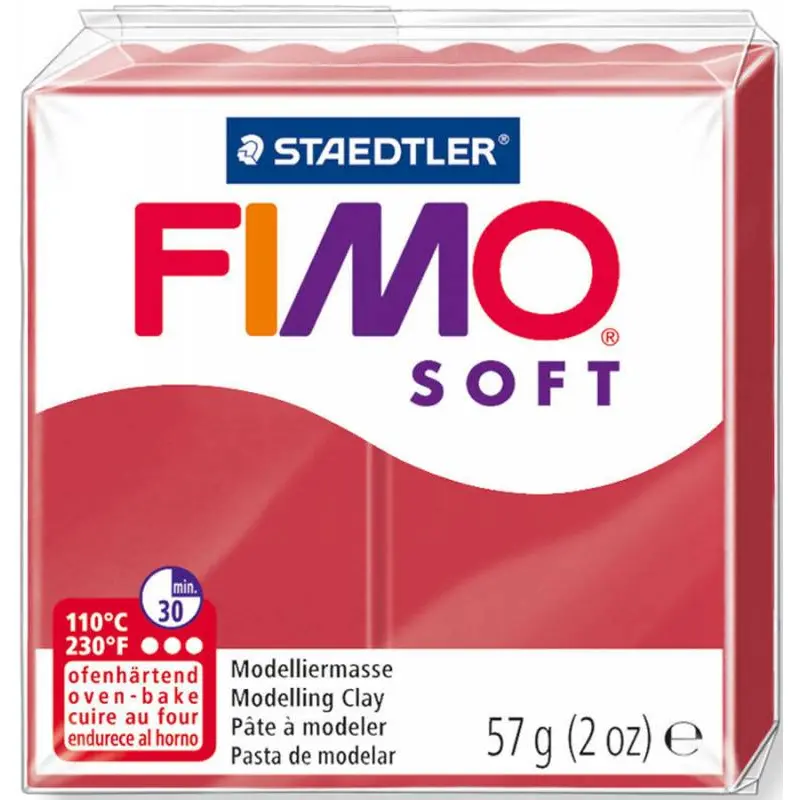 Пластика Soft, Вишневая, 57г, Fimo