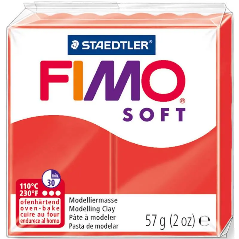 Пластика Soft, Индийская красная, 57г, Fimo