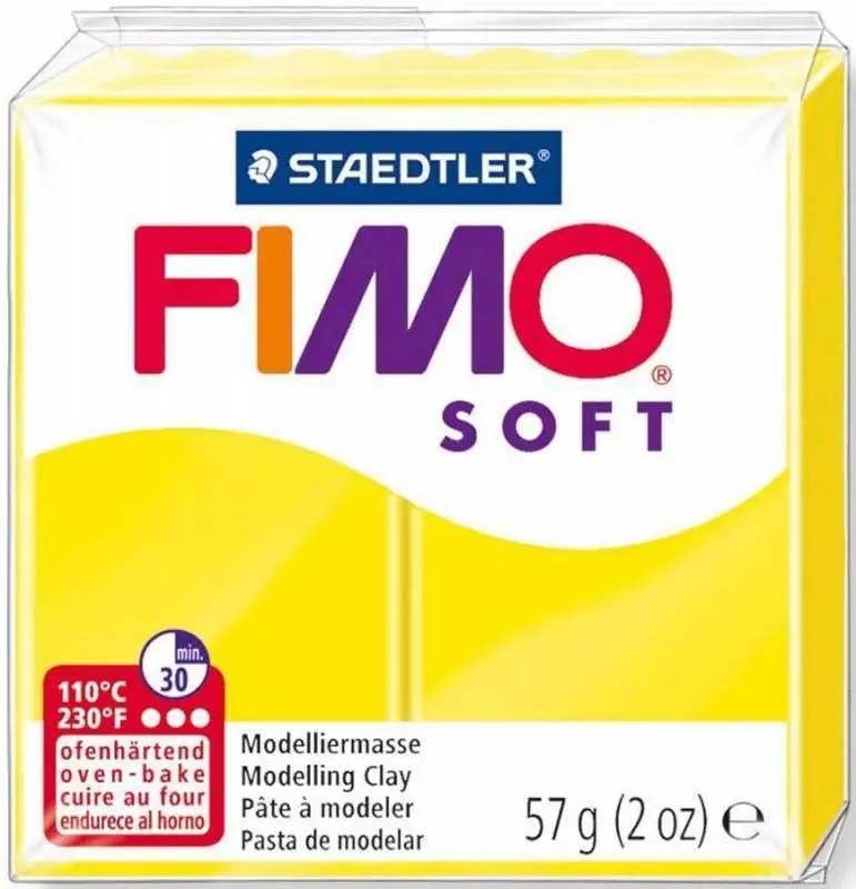 Пластика Soft, Лимонная, 57г, Fimo
