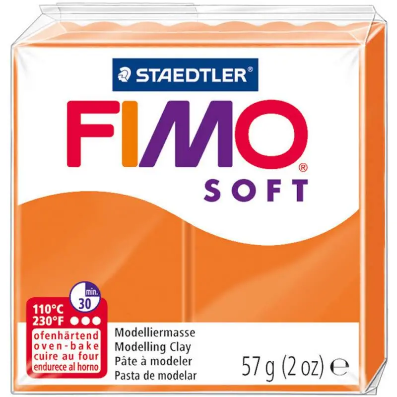 Пластика Soft, Оранжевая, 57г, Fimo