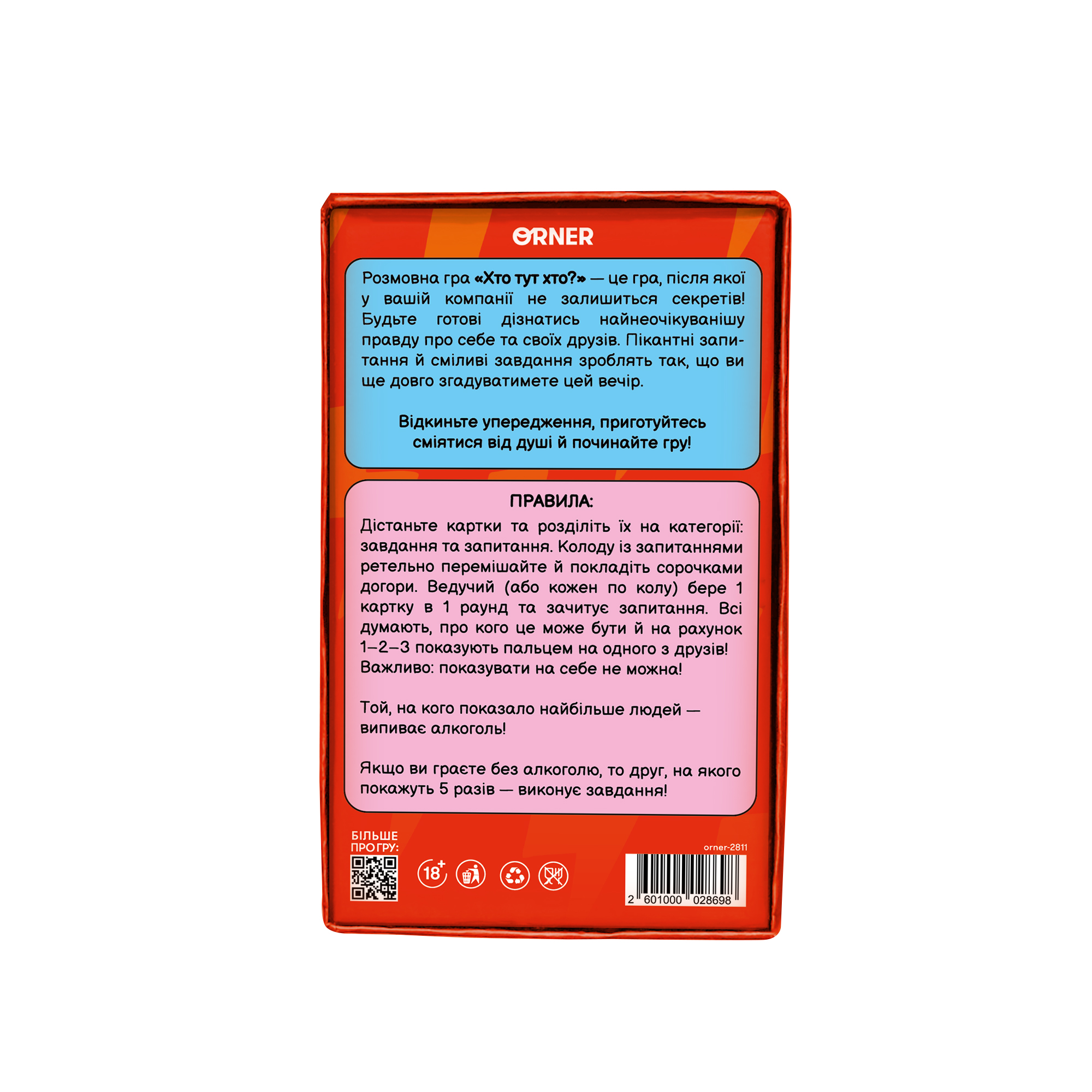 Игра для компании "Кто здесь кто? Игра для вечеринки", orner-2811 2
