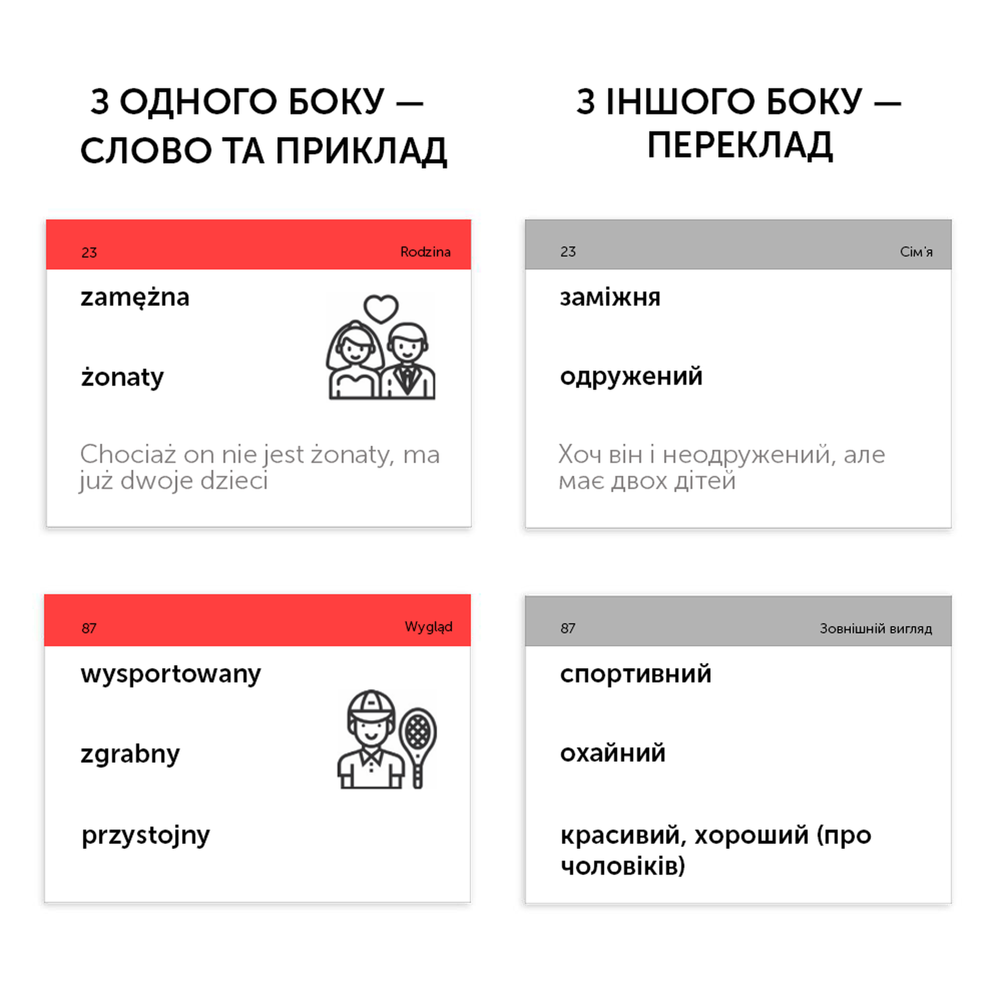 Карточки по польскому языку "Карточки для изучения польского языка" 500 шт (п/у), 39122656 2