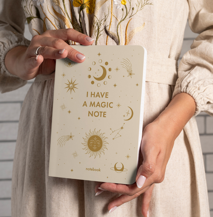 Блокнот "I have MAGIC plan" бежевый, orner-2164 5