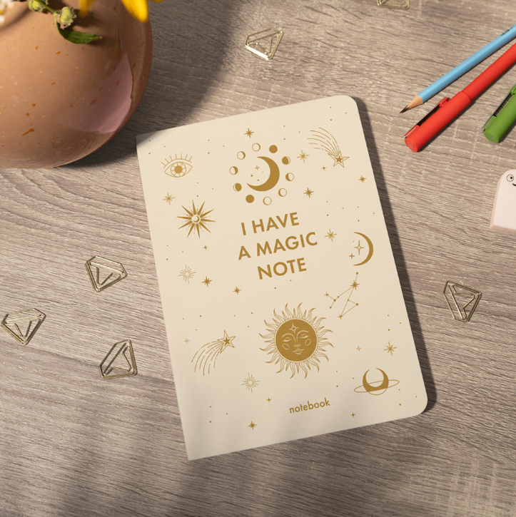 Блокнот "I have MAGIC plan" бежевый, orner-2164 4