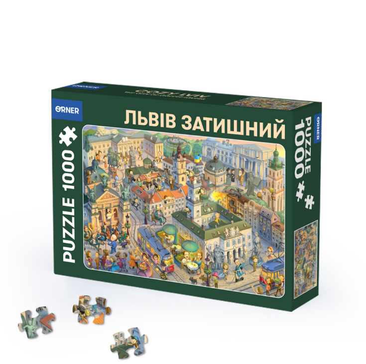 Пазли "Львів затишний", 1000 елементів, orner-2106