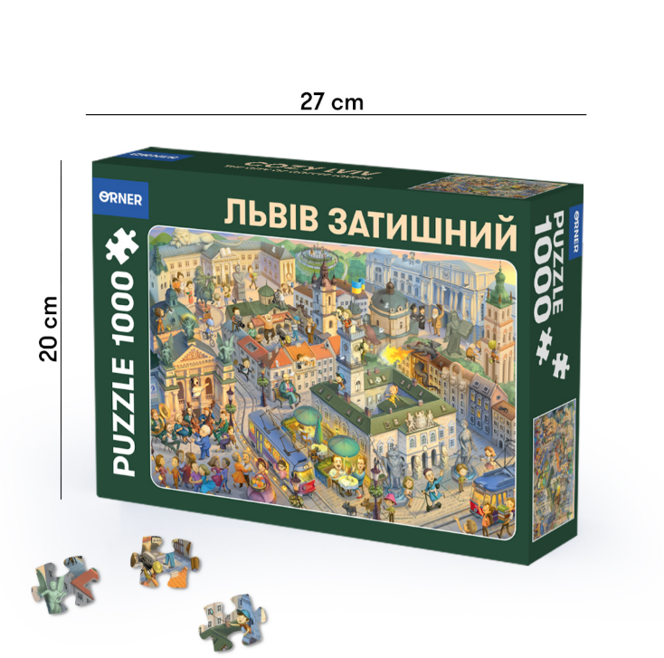Пазли "Львів затишний", 1000 елементів, orner-2106 1