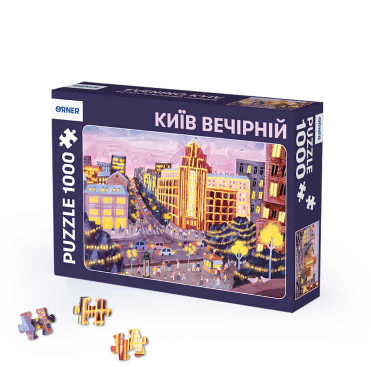 Пазли "Київ вечірній", 1000 елементів, orner-2105