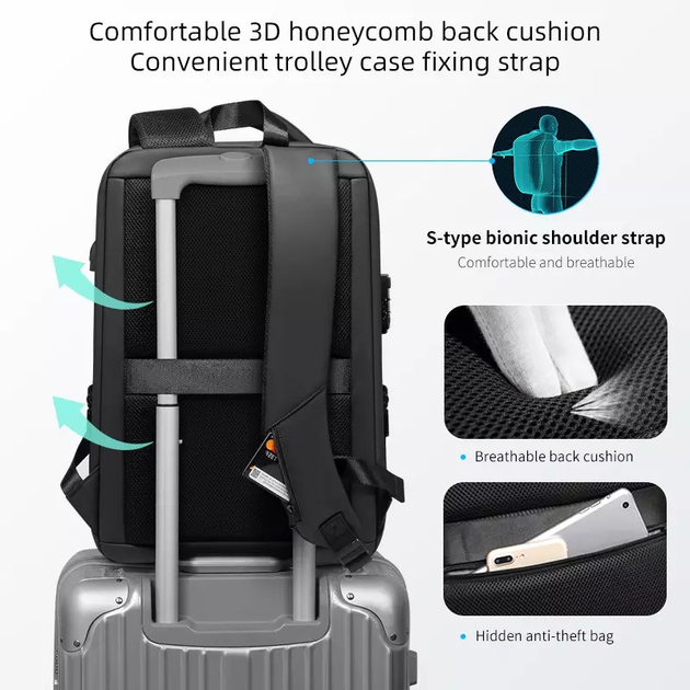 Рюкзак ArmorStandart ARM01 Travel Black, ARM81852 3