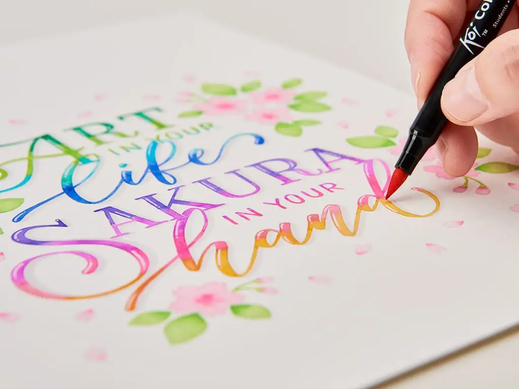 Набор маркеров Koi Coloring Brush Pen, 12 цв. Sakura 3
