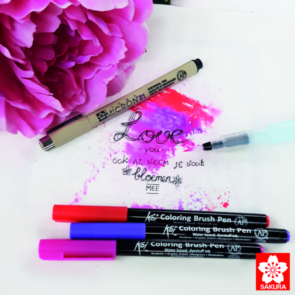Набір маркерів Koi Coloring Brush Pen, 6 кол., Sakura 1