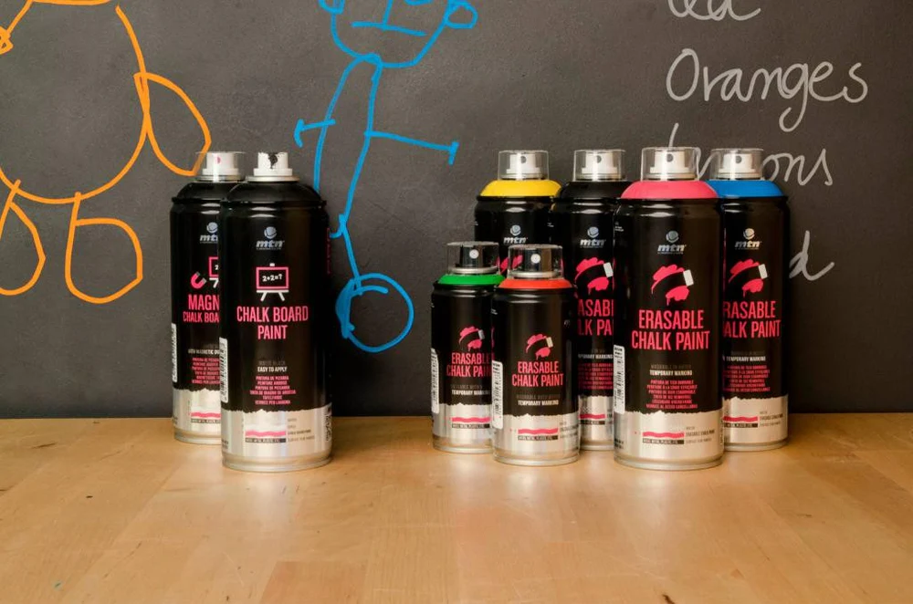 Аерозольна фарба на крейдяній основі MTN PRO Erasable Chalk Paint WB 400 мл, білий, EX014PC9010W 3