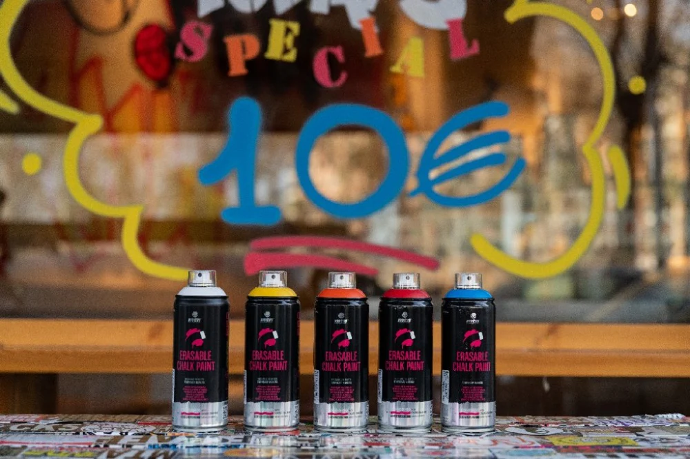 Аерозольна фарба на крейдяній основі MTN PRO Erasable Chalk Paint WB 400 мл, св.-черв, EX014PC3020W 2