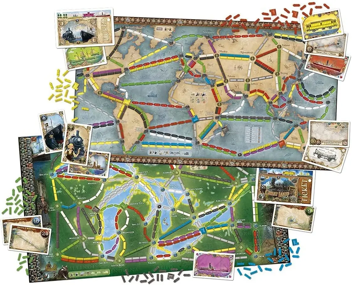 Настільна гра "Ticket to Ride. Рейки та вітрила", Lord of Boards 3