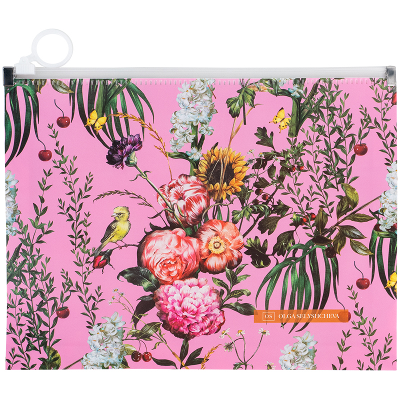 Папка на блискавці А5+, zip-lock, OS Summer, 1498-34-A