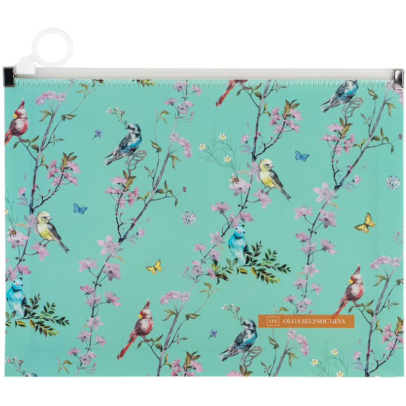 Папка на блискавці А5+, zip-lock, OS Spring, 1498-33-A