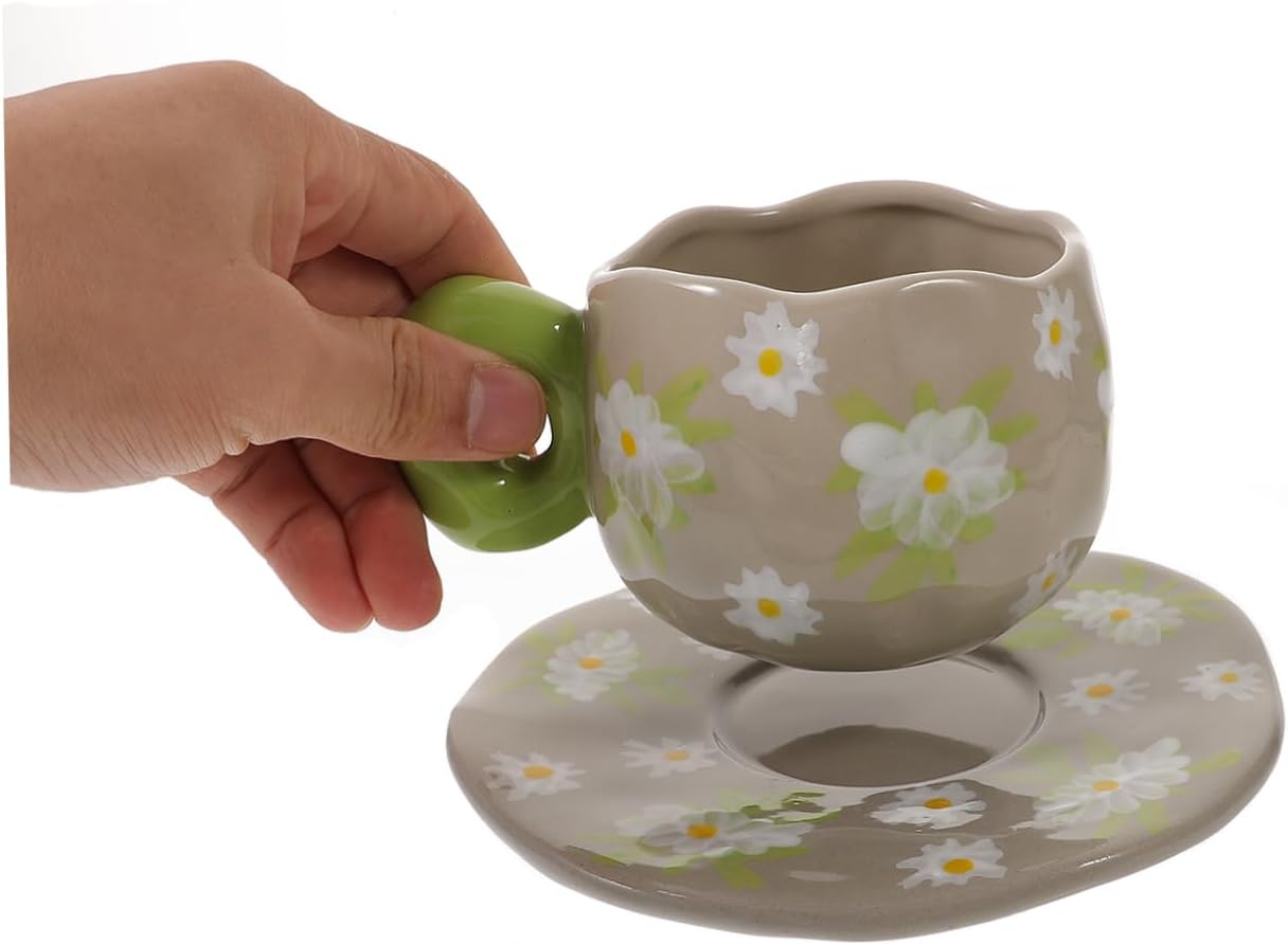 Керамічна чашка з блюдцем, MSBB31 4