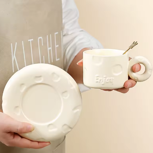 Керамическая чашка с блюдцем, MSBB30 3