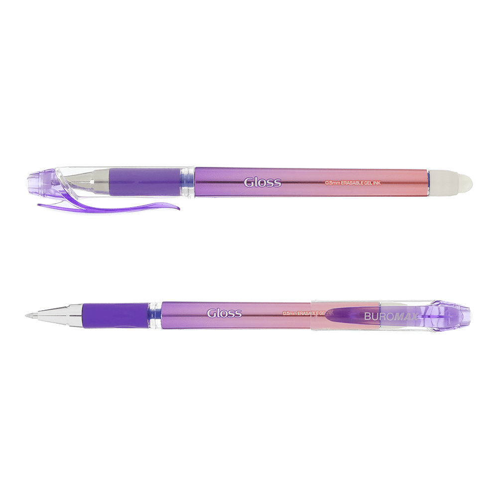 Ручка гелева "пиши-стирай" Gloss, синій, 0,5 мм, BM.8312-01 1