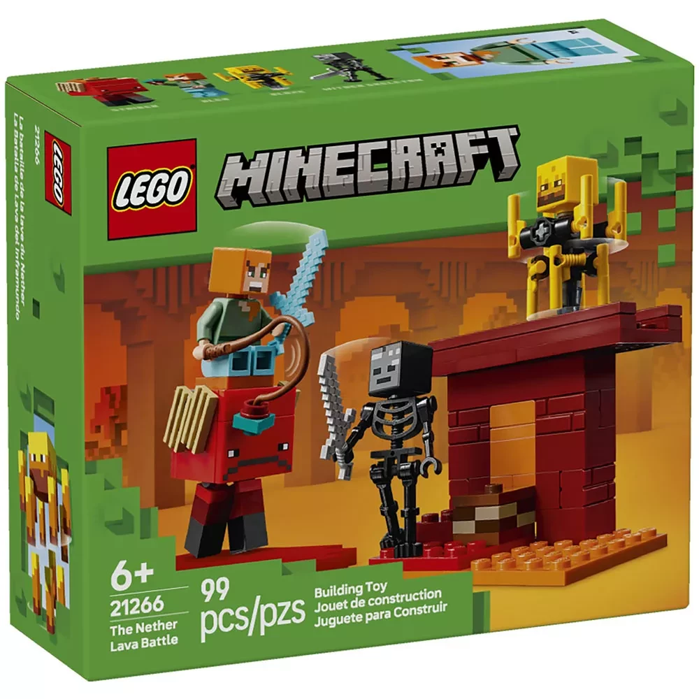 Конструктор Lego Minecraft "Битва з лавою у Незері", 21266