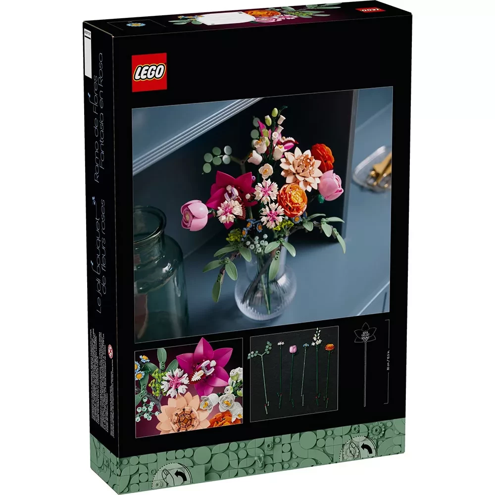 Конструктор Lego Botanicals "Милий рожевий букет квітів", 10342 1