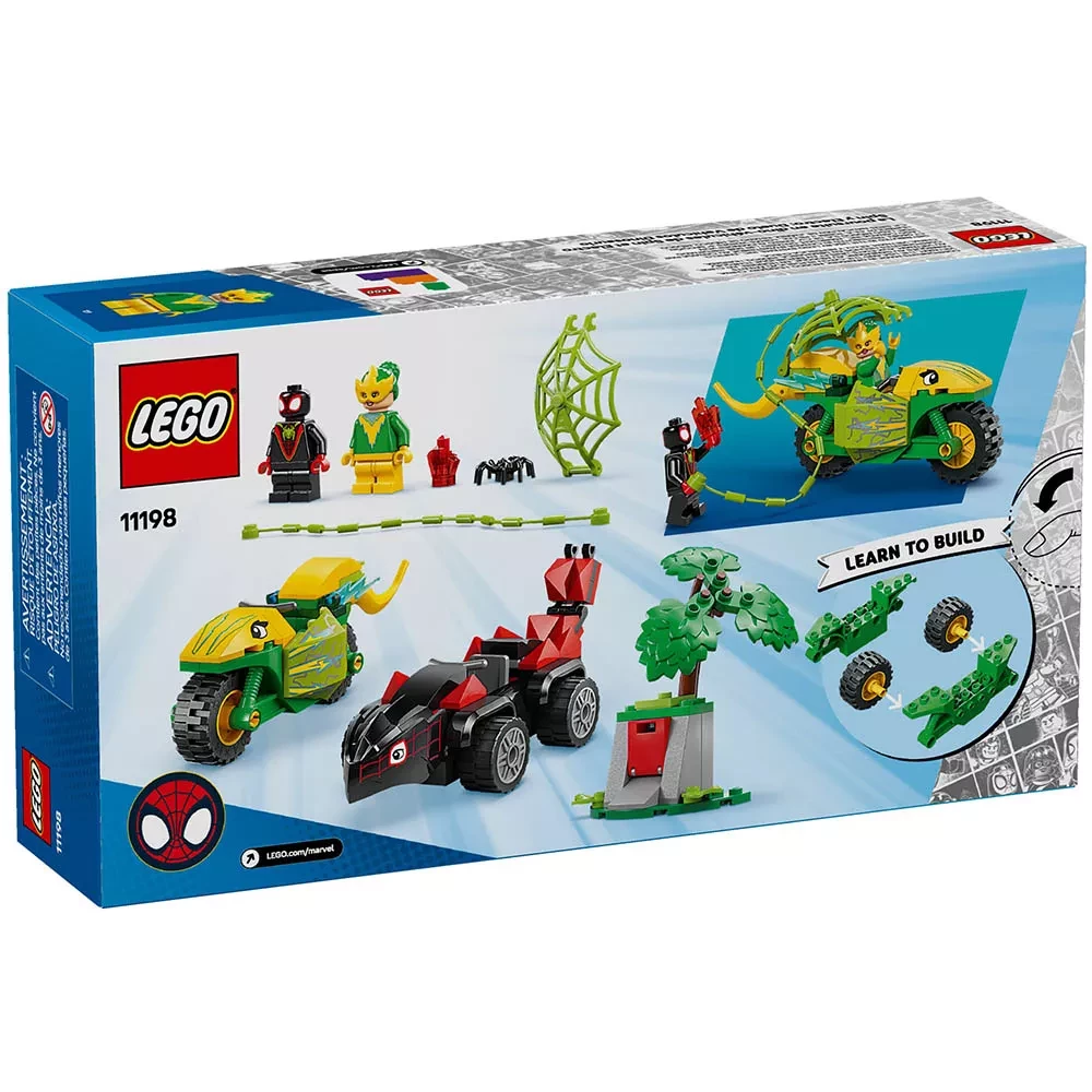 Конструктор Lego Marvel "Перегони на електромобілях з динозаврами", 11198 1