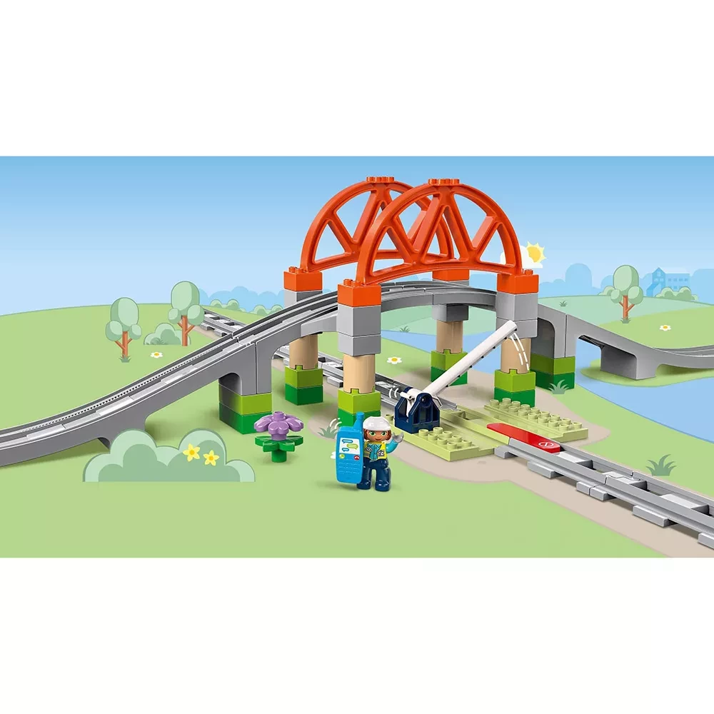 Конструктор Lego Duplo "Залізничний міст і колії. Додатковий набір", 10426 6