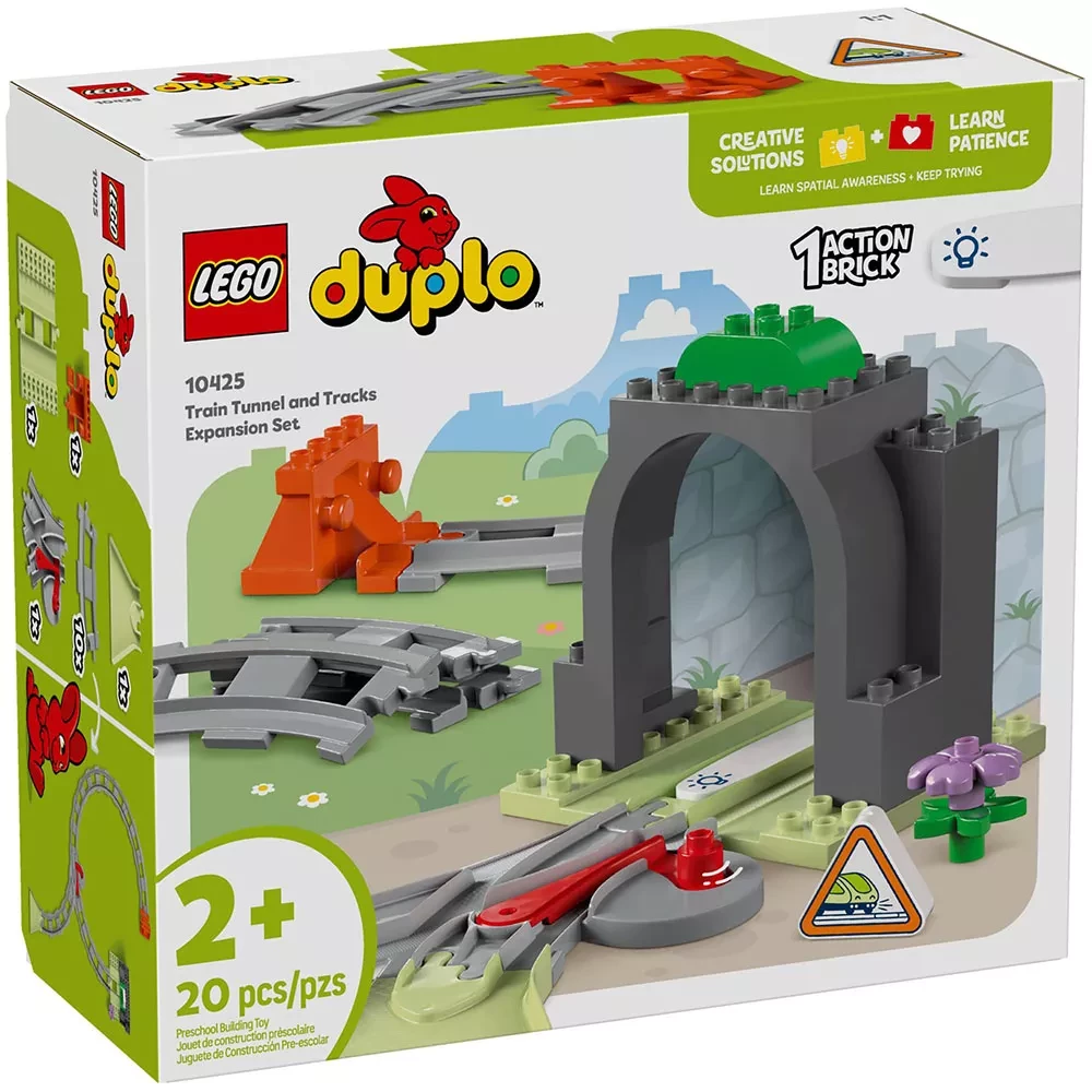 Конструктор Lego Duplo "Залізничний тунель і колії. Додатковий набір", 10425
