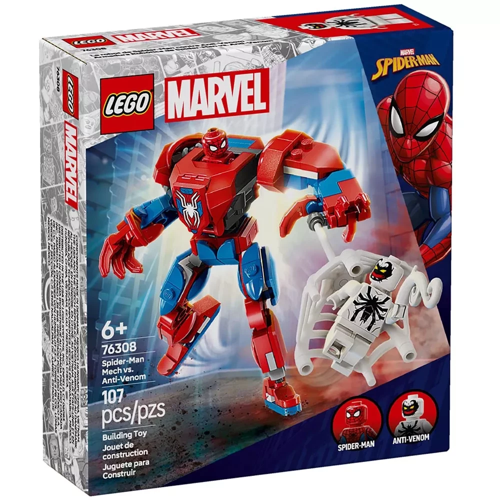 Конструктор Lego Marvel "Робот Людини Павука проти Анти-Венома", 76308