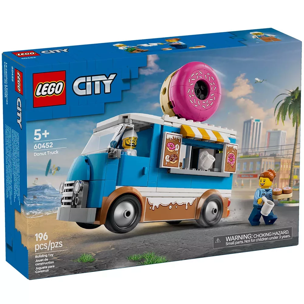 Конструктор Lego City "Грузовик с пончиками", 60452