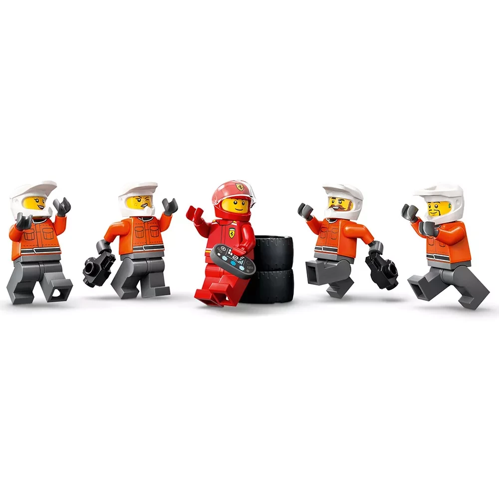 Конструктор Lego City "Піт-стоп і піт-екіпаж F1® з болідом Ferrari", 60443 3