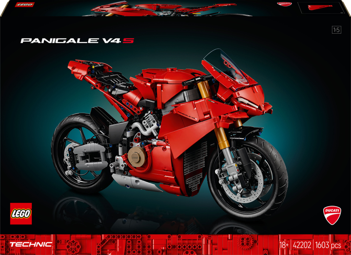 Конструктор Lego Technic "Мотоцикл Ducati Panigale V4 S", 42202