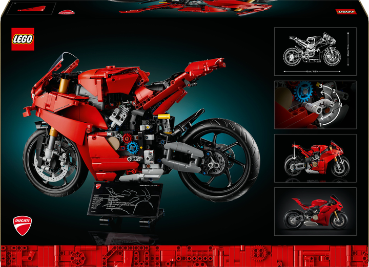 Конструктор Lego Technic "Мотоцикл Ducati Panigale V4 S", 42202 1