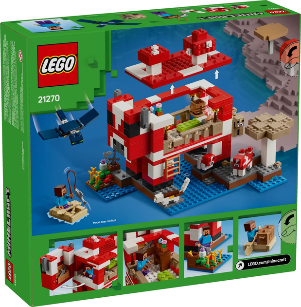 Конструктор Lego Minecraft "Грибний будинок", 21270