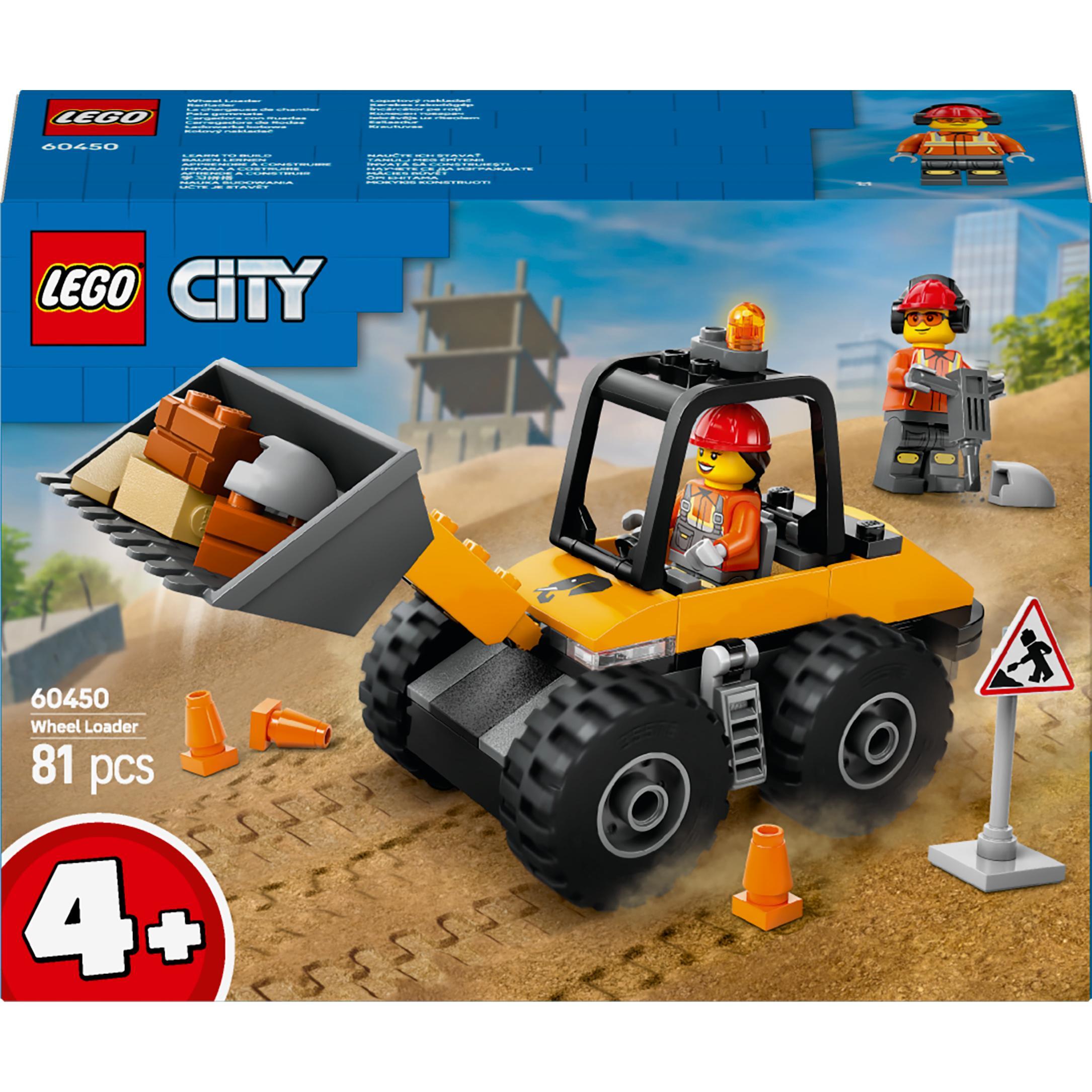 Конструктор Lego City "Жовтий будівельний автонавантажувач", 60450
