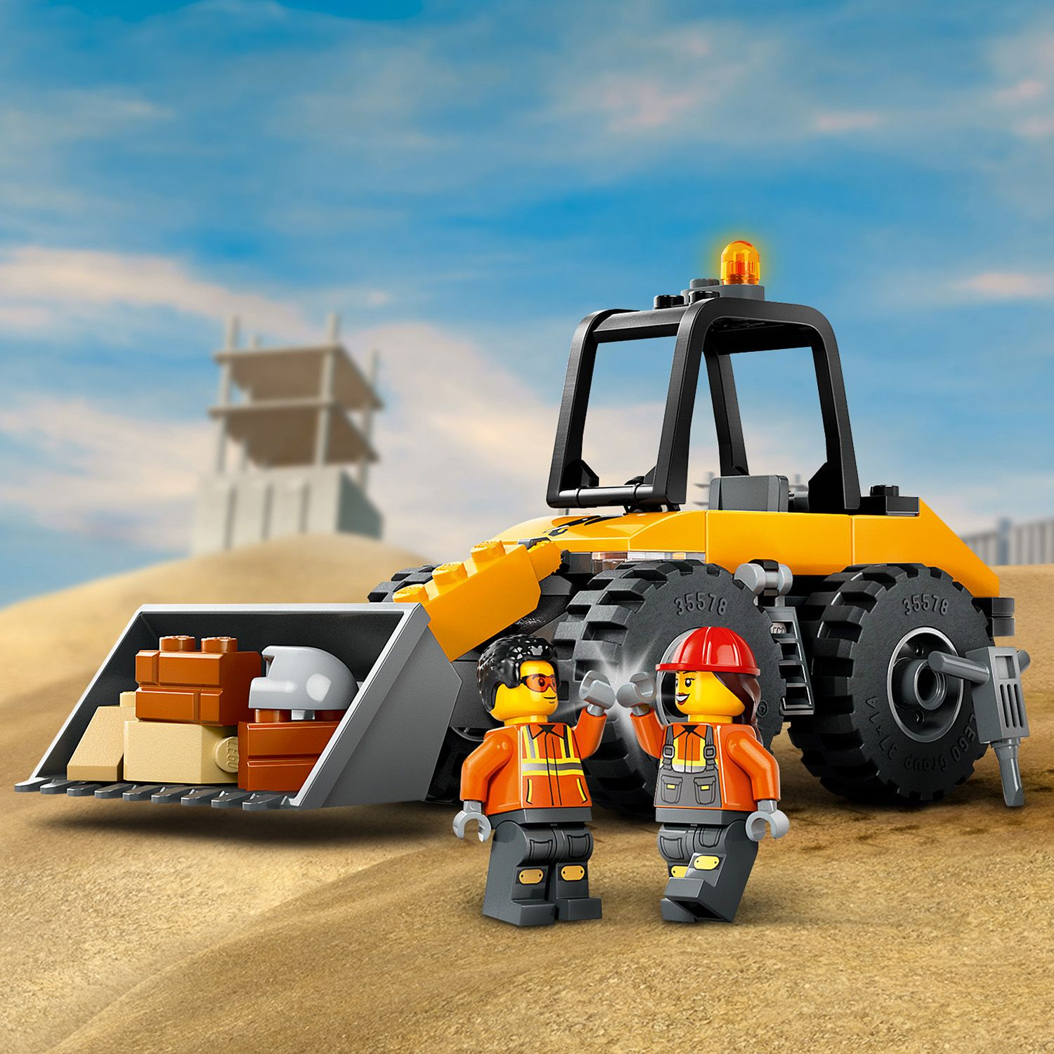 Конструктор Lego City "Жовтий будівельний автонавантажувач", 60450 2