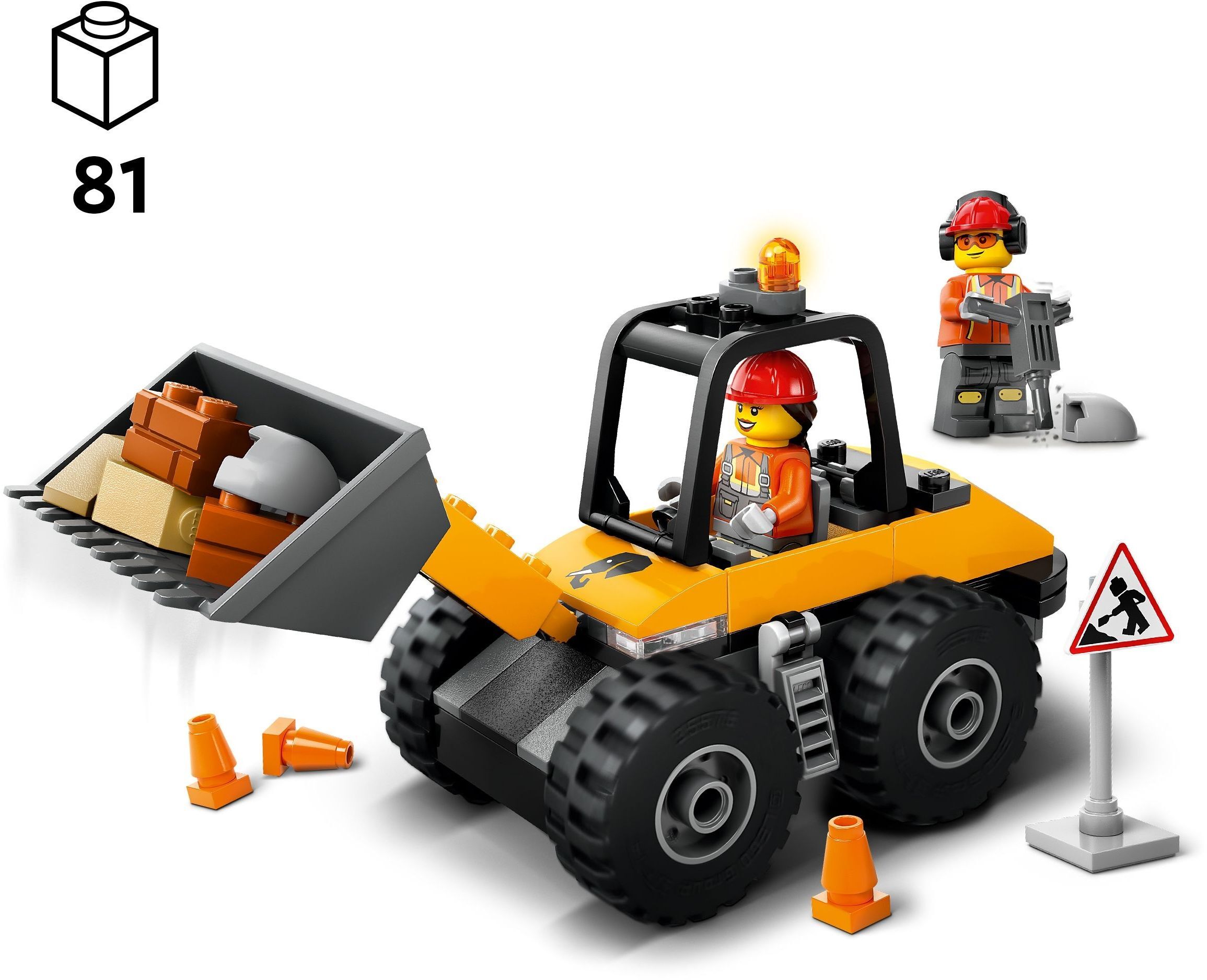 Конструктор Lego City "Жовтий будівельний автонавантажувач", 60450 3