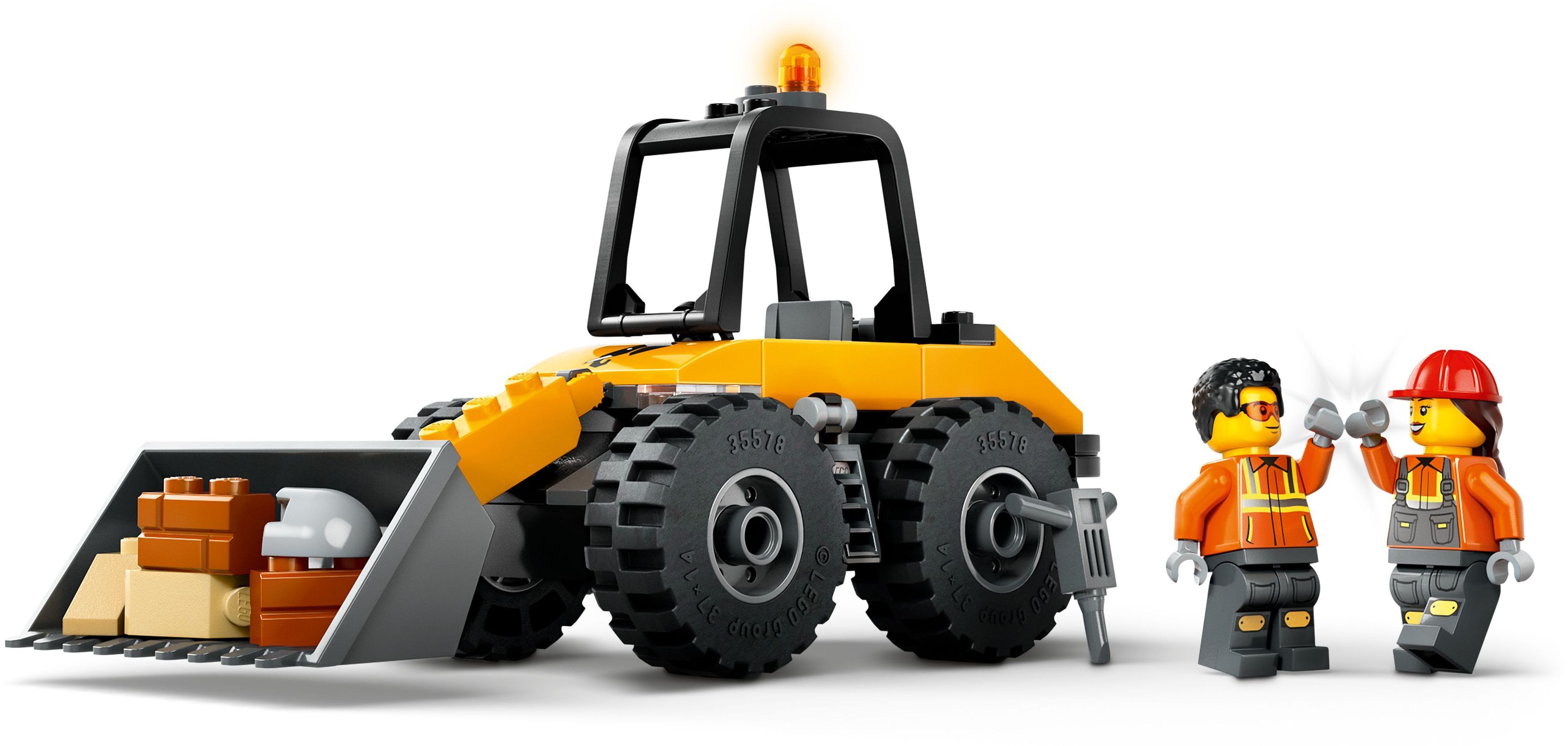 Конструктор Lego City "Жовтий будівельний автонавантажувач", 60450 4