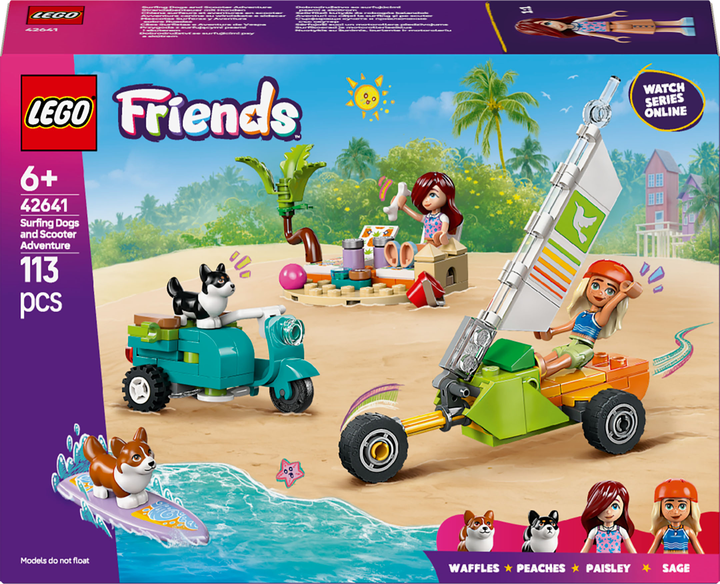 Конструктор Lego Friends "Собачі пригоди на серфі та скутері", 42641
